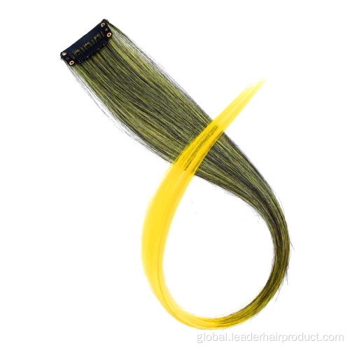 Clip In Hair Extension Ombre One Piece Clip In Synthetic Hair Extensions Supplier